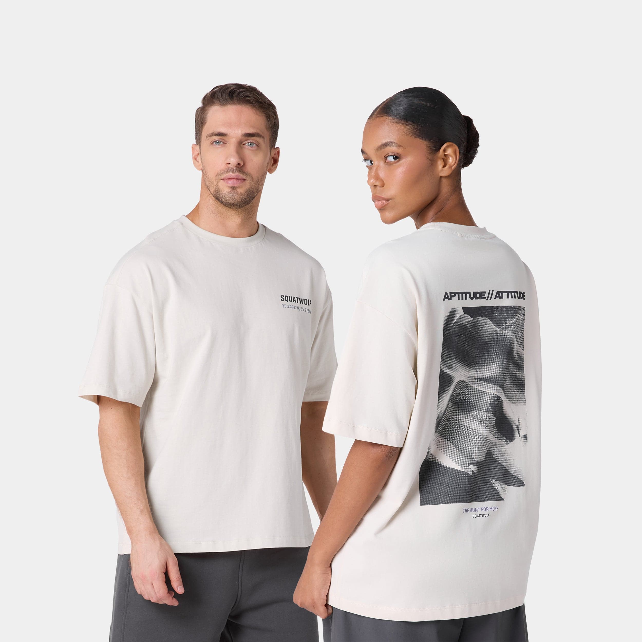 Relaxed Fit Aptitude Attitude Graphic T-Shirt