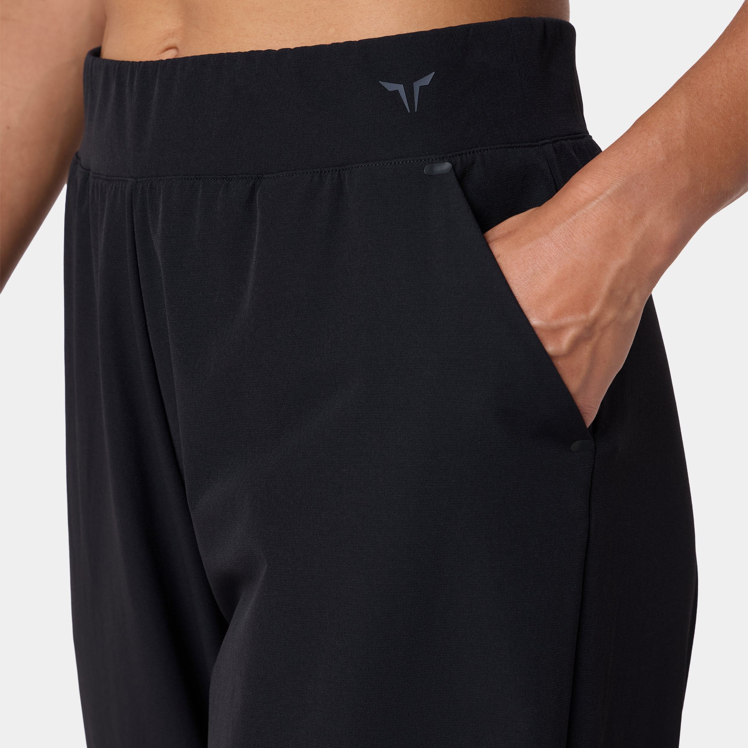 Wide Leg Woven Stretch Joggers — view 4
