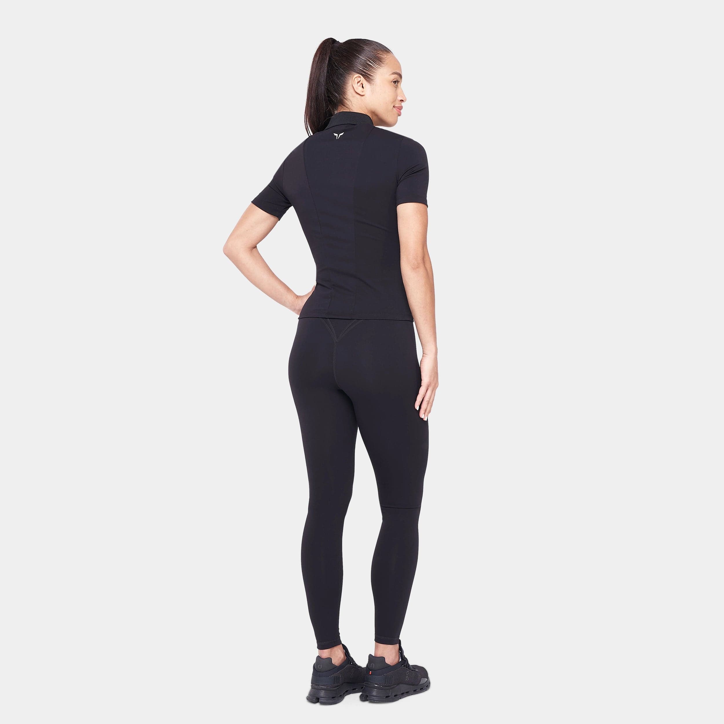 Zip Up Polo High Hip T-shirt — view 4